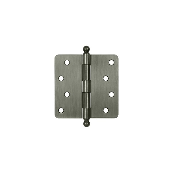 S44R415A-BT 1/4 Radius Ball Tip Door Hinge Antique Nickel, 10PK